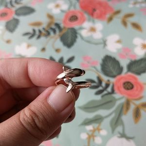 Nwot rose gold dolphin adjustable ring